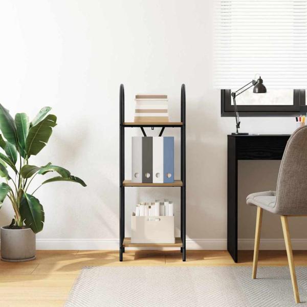 Regal Eiche handwerklich 40 x 30 x 109 cm Holzwerkstoff