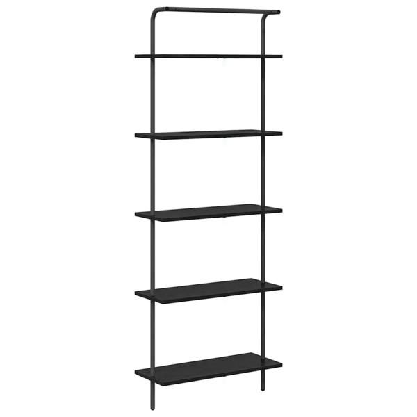 Regal Schwarze Eiche 60 x 24 x 168 cm Holzwerkstoff