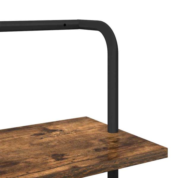 Regal Räuchereiche 60 x 24 x 168 cm Holzwerkstoff