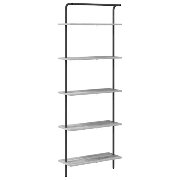 Regal Grau Sonoma 60 x 24 x 168 cm Holzwerkstoff