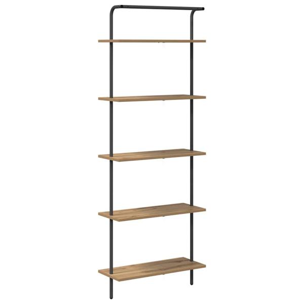 Regal Eiche handwerklich 60 x 24 x 168 cm Holzwerkstoff