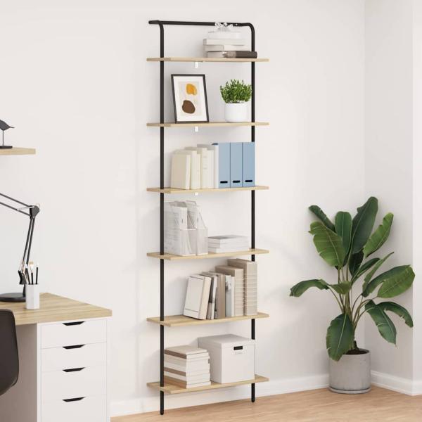 ARDEBO.de - Regal Sonoma Eiche 60 x 24 x 203 cm Holzwerkstoff