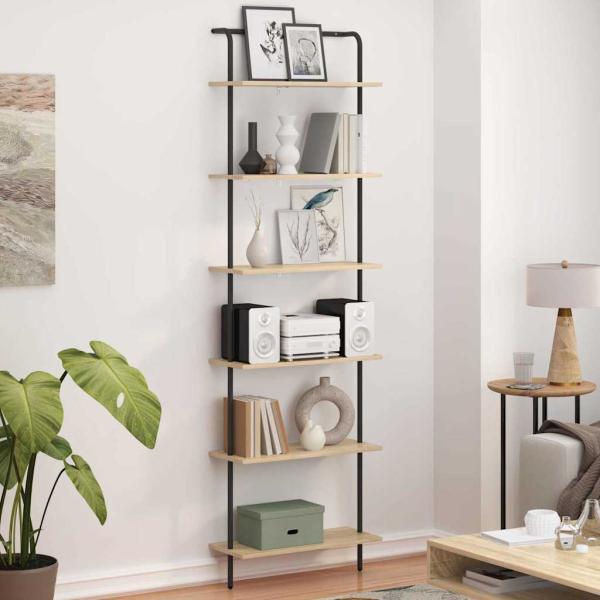 Regal Sonoma Eiche 60 x 24 x 203 cm Holzwerkstoff