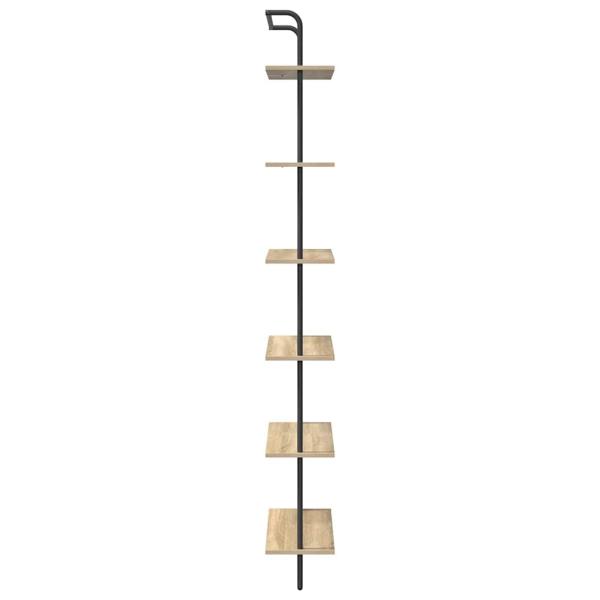 Regal Sonoma Eiche 60 x 24 x 203 cm Holzwerkstoff