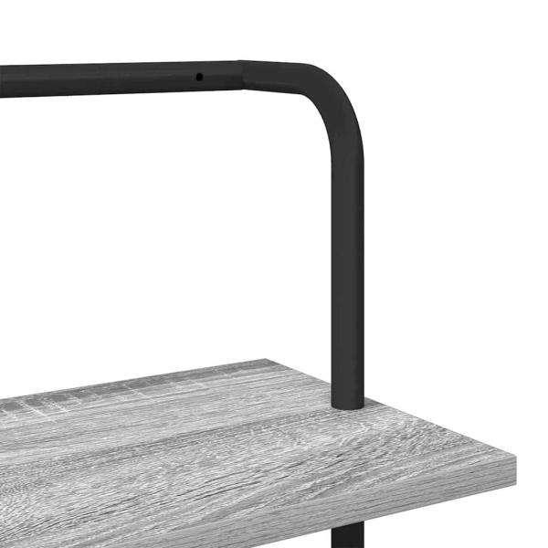 Regal Grau Sonoma 60 x 24 x 203 cm Holzwerkstoff