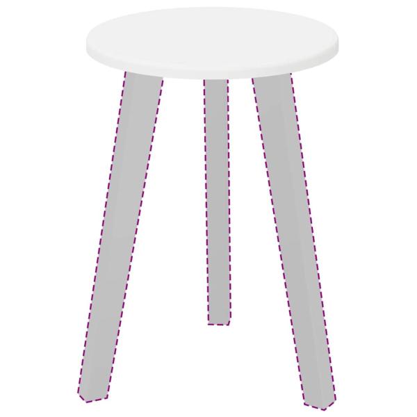 Tischplatte Weiß 30 x 30 x 1,5 cm Holzwerkstoff