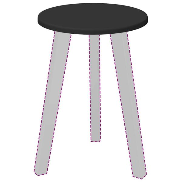 Tischplatte Schwarz 30 x 30 x 1,5 cm Holzwerkstoff