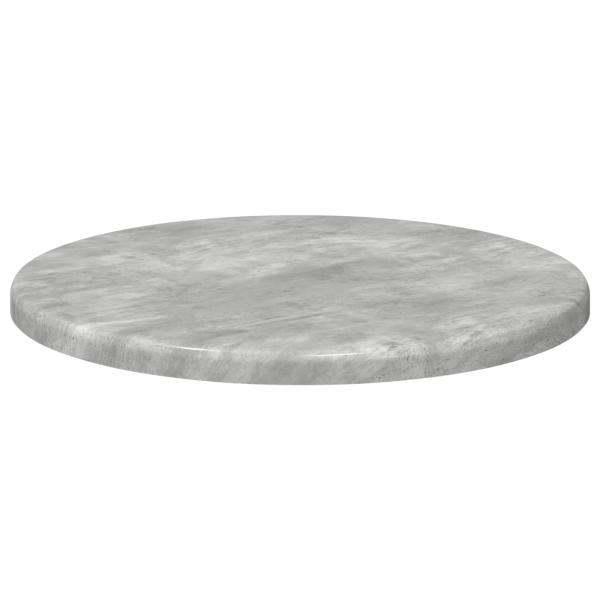 Tischplatte Ø 30 x 1,5 cm Rund Holzwerkstoff Betongrau