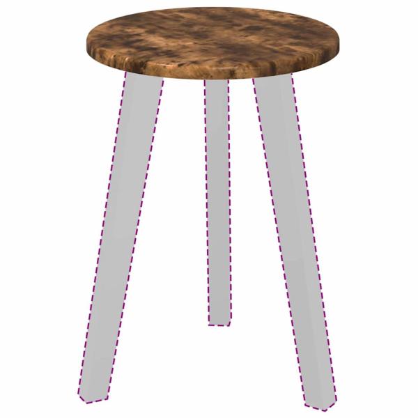 Tischplatte Räuchereiche 30 x 30 x 1,5 cm Holzwerkstoff