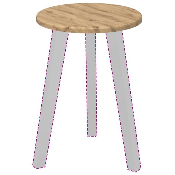 Tischplatte Eiche handwerklich 30 x 30 x 1,5 cm Holzwerkstoff