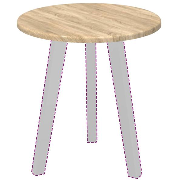 Tischplatte Sonoma Eiche 40 x 40 x 1.5 cm Holzwerkstoff