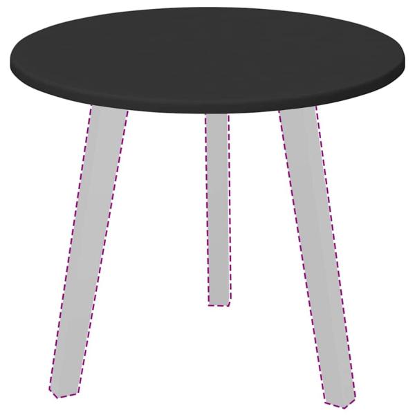 Tischplatte Schwarz 50 x 50 x 1.5 cm Holzwerkstoff