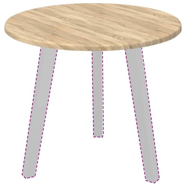 Tischplatte Sonoma Eiche 50 x 50 x 1.5 cm Holzwerkstoff