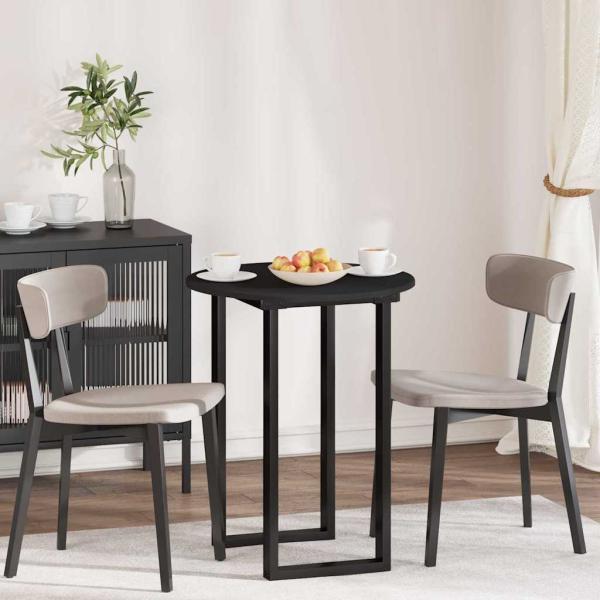 ARDEBO.de - Tischplatte Schwarz 60 x 60 x 1.5 cm Holzwerkstoff