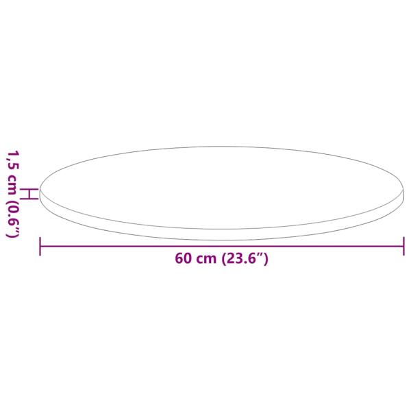 Tischplatte Betongrau 60 x 60 x 1.5 cm Holzwerkstoff