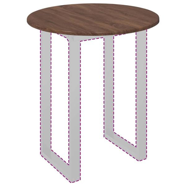 Tischplatte Braune Eiche 60 x 60 x 1.5 cm Holzwerkstoff