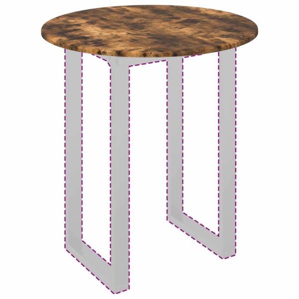 Tischplatte Räuchereiche 70 x 70 x 1.5 cm Holzwerkstoff