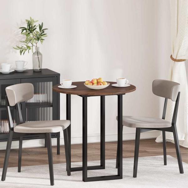 ARDEBO.de - Tischplatte Braune Eiche 70 x 70 x 1.5 cm Holzwerkstoff