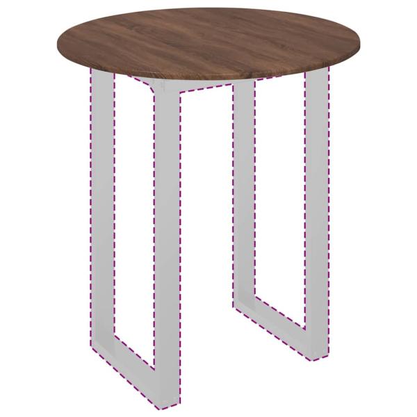 Tischplatte Braune Eiche 80 x 80 x 1.5 cm Holzwerkstoff