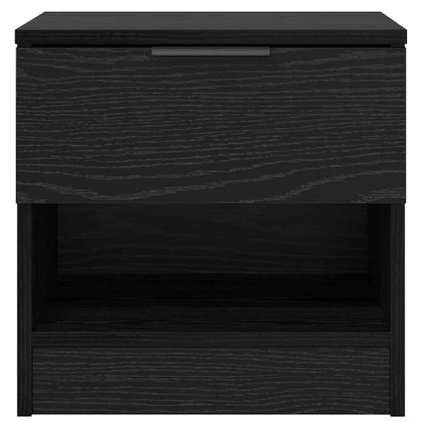 Bettschrank 2 pcs Schwarze Eiche 40 x 39 x 40 cm Holzwerkstoff