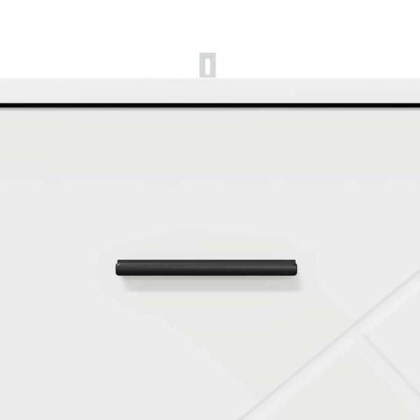 Nachttisch mit Schubladen Weiß 38 x 38 x 66 cm Holzwerkstoff