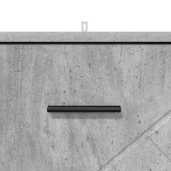 Nachttisch Betongrau 38 x 38 x 66 cm Holzwerkstoff