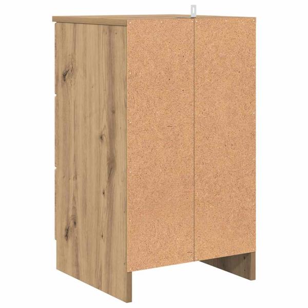 Nachttisch Eiche handwerklich 38 x 38 x 66 cm Holzwerkstoff