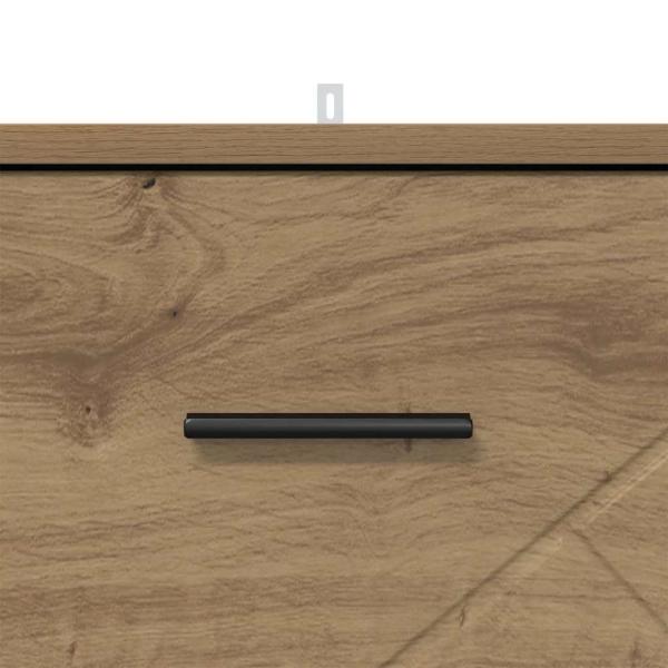 Nachttisch Eiche handwerklich 38 x 38 x 66 cm Holzwerkstoff