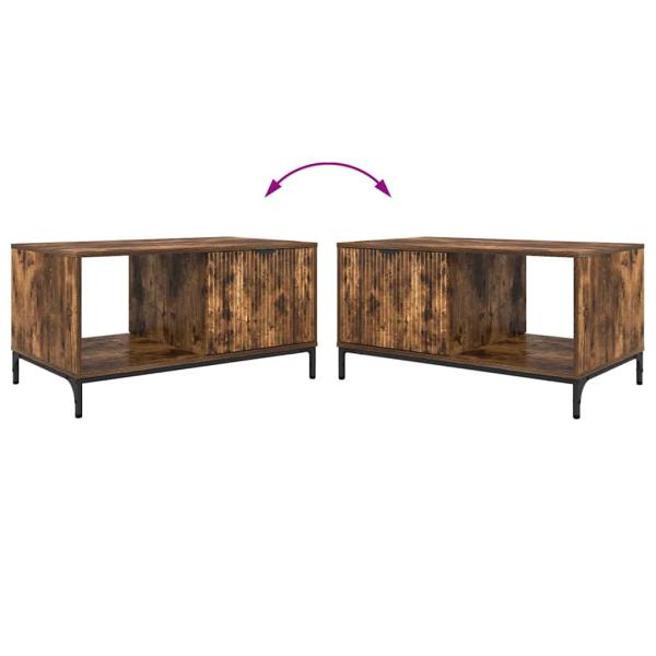 Couchtisch Räuchereiche 90 x 49 x 46 cm Holzwerkstoff