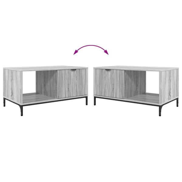Couchtisch Grau Sonoma 90 x 49 x 46 cm Holzwerkstoff