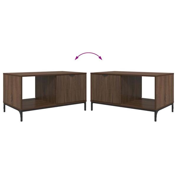 Couchtisch Braune Eiche 90 x 49 x 46 cm Holzwerkstoff