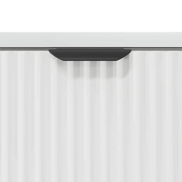 Nachttisch Hochglanz-Weiß 63,5 x 36 x 61 cm Holzwerkstoff