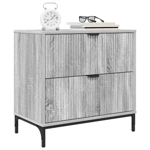 Nachttisch Grau Sonoma 63,5 x 36 x 61 cm Holzwerkstoff