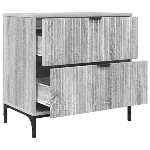 Nachttisch Grau Sonoma 63,5 x 36 x 61 cm Holzwerkstoff