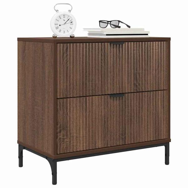 Nachttisch Braune Eiche 63,5 x 36 x 61 cm Holzwerkstoff