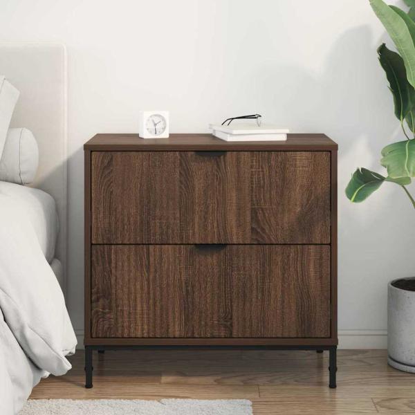 Nachttisch Braune Eiche 63,5 x 36 x 61 cm Holzwerkstoff