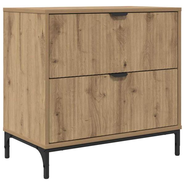 Nachttisch Eiche handwerklich 63,5 x 36 x 61 cm Holzwerkstoff