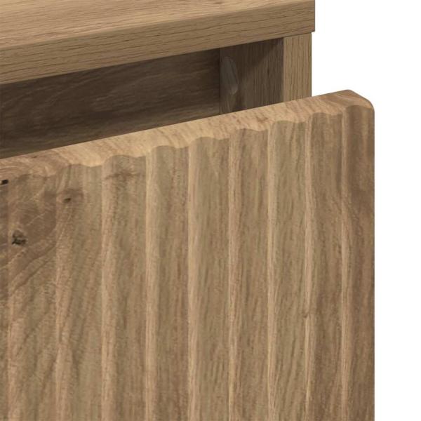 Nachttisch Eiche handwerklich 63,5 x 36 x 61 cm Holzwerkstoff