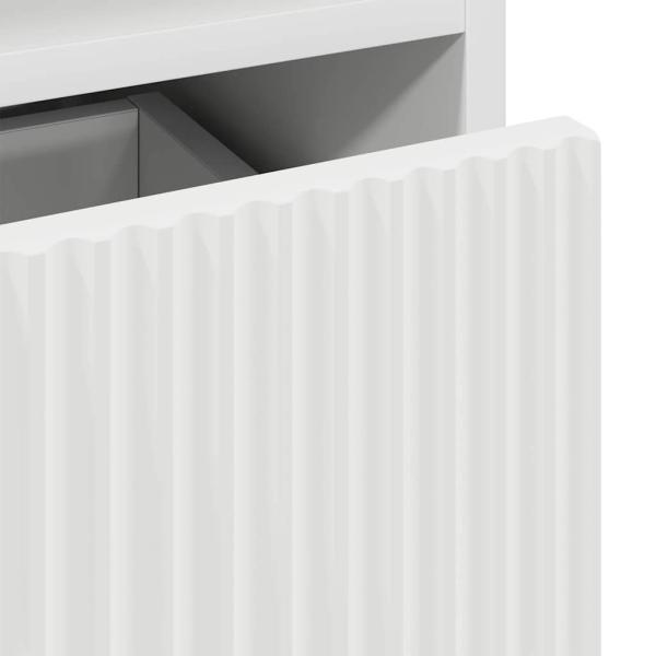 Nachttische 2 pcs Weiß 49 x 36 x 61 cm Holzwerkstoff