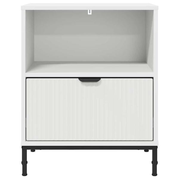 Nachttische 2 pcs Weiß 49 x 36 x 61 cm Holzwerkstoff