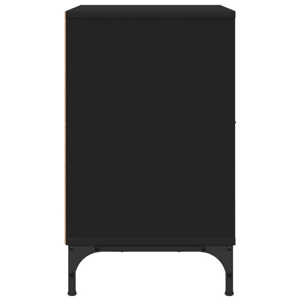 Nachttische 2 pcs Schwarz 49 x 36 x 61 cm Holzwerkstoff