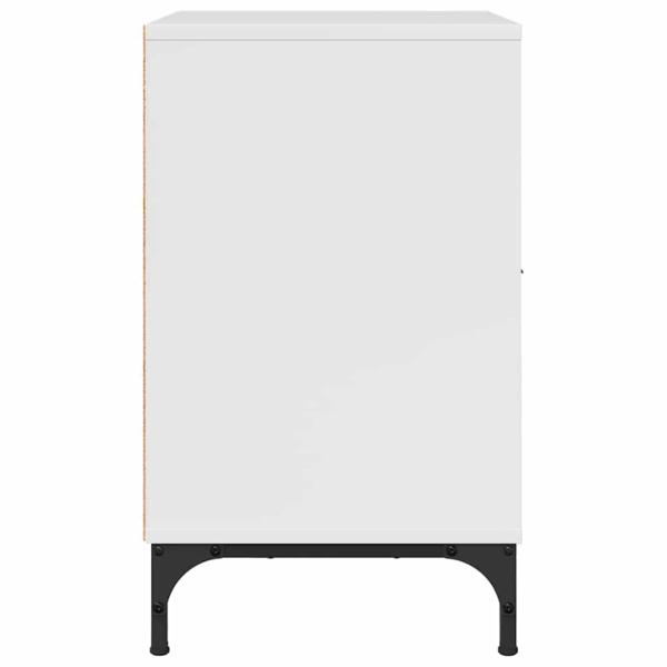 Nachttische 2 pcs Hochglanz-Weiß 49 x 36 x 61 cm Holzwerkstoff