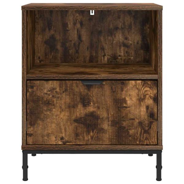 Nachttische 2 pcs Räuchereiche 49 x 36 x 61 cm Holzwerkstoff