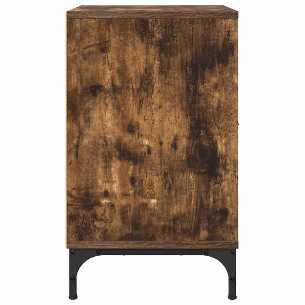 Nachttische 2 pcs Räuchereiche 49 x 36 x 61 cm Holzwerkstoff