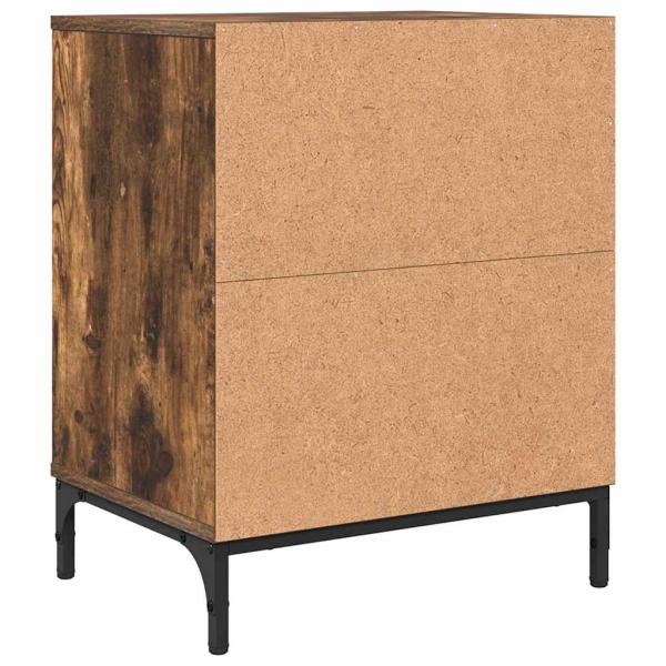 Nachttische 2 pcs Räuchereiche 49 x 36 x 61 cm Holzwerkstoff