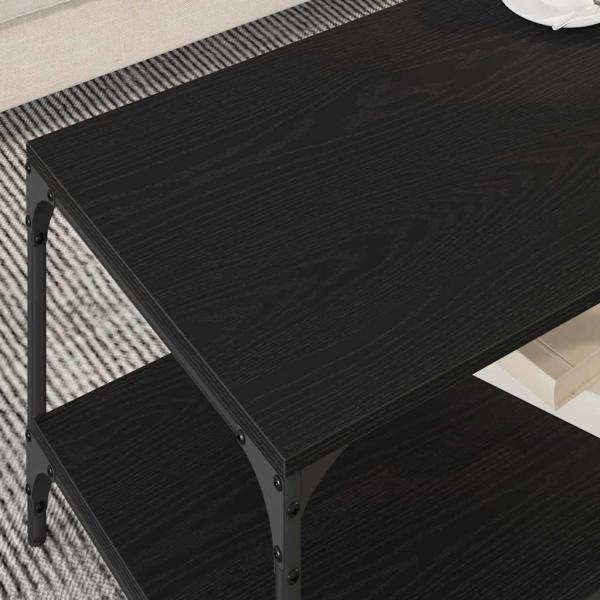 Couchtisch Schwarze Eiche 80 x 50 x 40 cm Holzwerkstoff