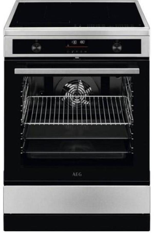 ARDEBO.de AEG CIB6490APM A+ Standherd mit Induktionskochfeld, 60 cm breit, 73 L, Pyrolyse, Bridge-Funktion, Hob²Hood Funktion, Edelstahl