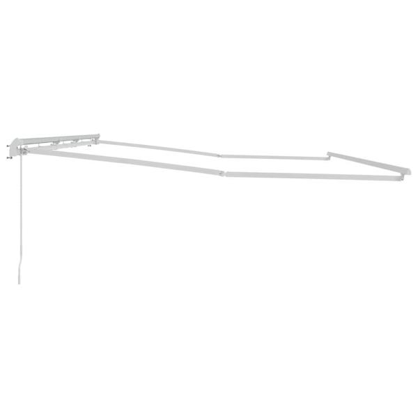 Markise Weiß 6 × 3,5 m Metall