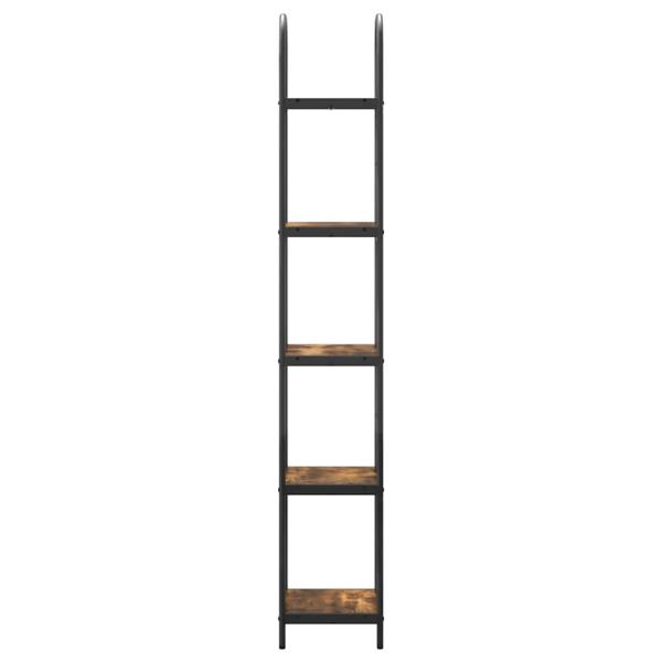 Regal Räuchereiche 40 x 30 x 183 cm Holzwerkstoff