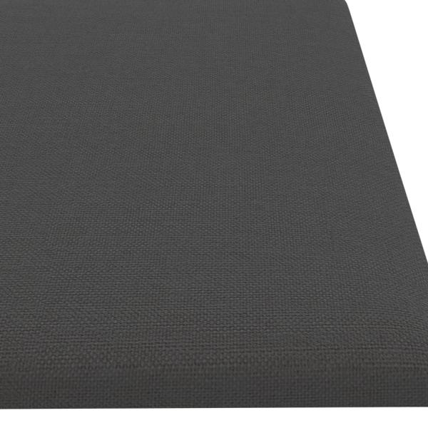 Wandpaneele 12 Stk. Dunkelgrau 60x15 cm Stoff 1,08 m²
